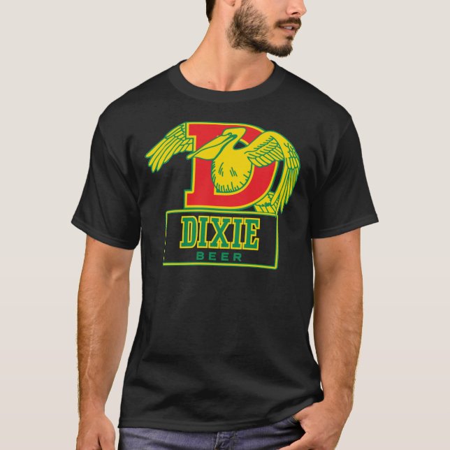 Camiseta clásica con logotipo de cerveza Pelican D (Anverso)