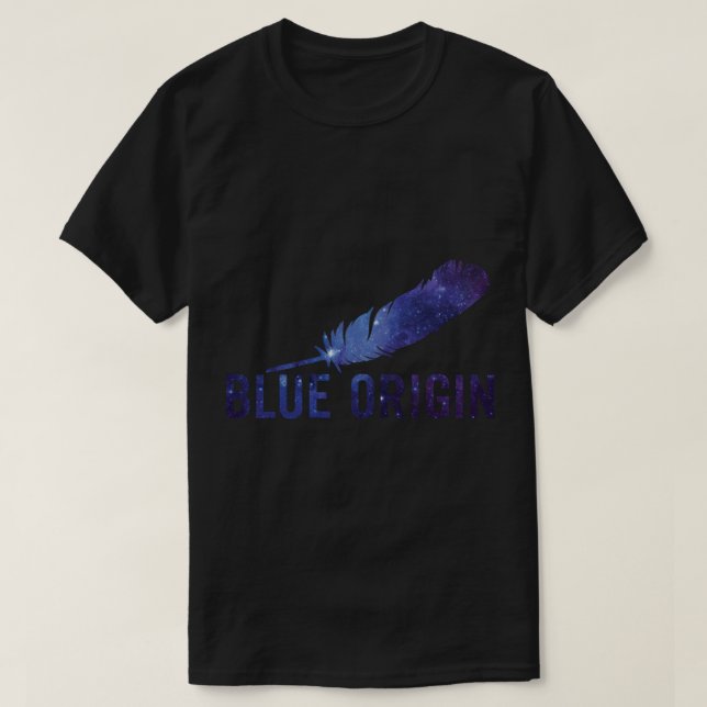 Camiseta clásica con logotipo de origen azul (Diseño del anverso)