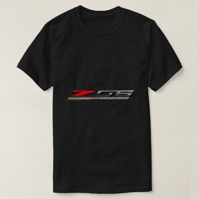 Camiseta clásica con logotipo supercargado C7 Corv (Diseño del anverso)