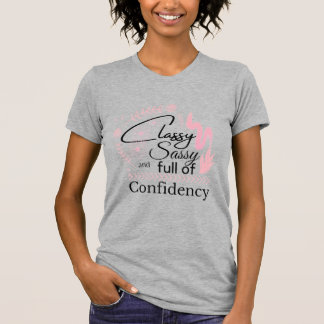 Camiseta Clásica confianza de las mujeres de manga corta