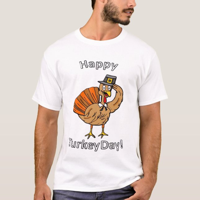Camiseta clásica de Acción de Gracias (Estilo 2) (Anverso)