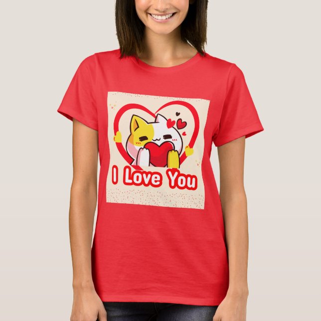 ❤️ Camiseta clásica de amor interminable (Anverso)