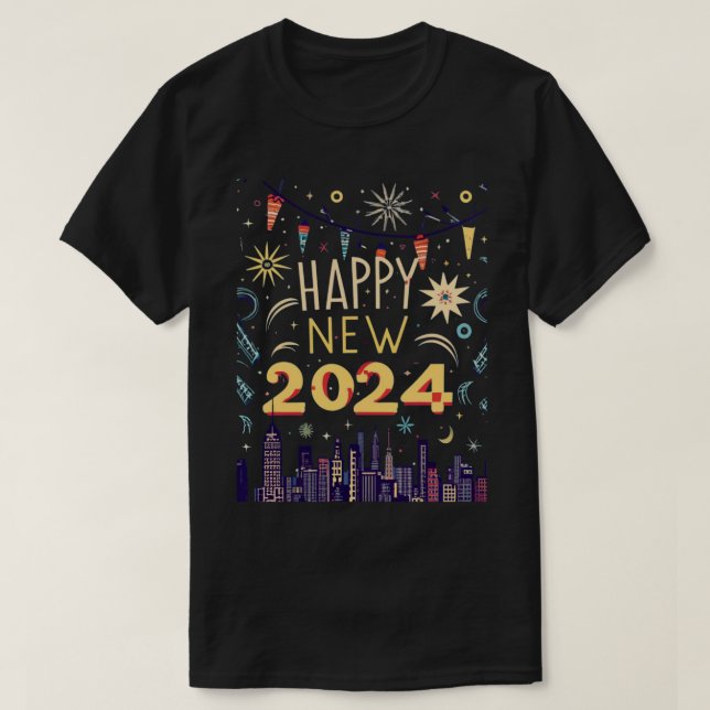 Camiseta clásica de Año Nuevo 2024 (Diseño del anverso)