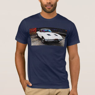 Camiseta clásica de arte de autos antiguos Corvett