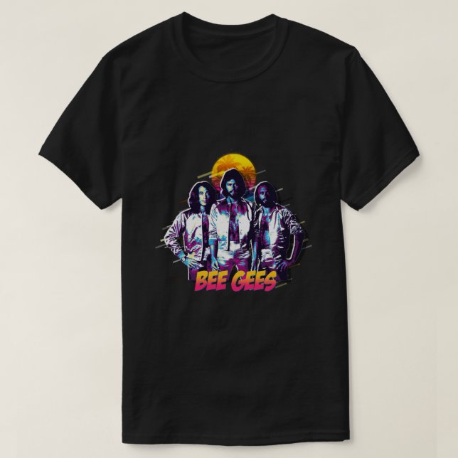 Camiseta clásica de arte pop de Bee Gees (Diseño del anverso)