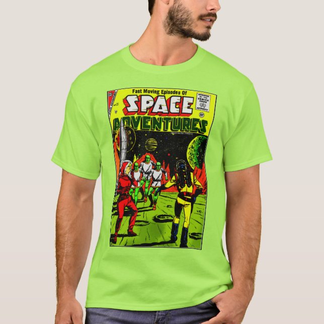 Camiseta clásica de aventuras espaciales (Anverso)