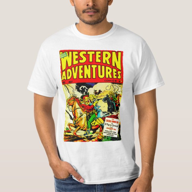Camiseta clásica de aventuras occidentales (Anverso)