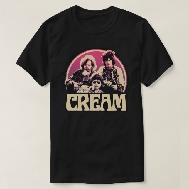 Camiseta clásica de banda crema (Diseño del anverso)
