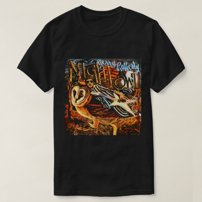 Camiseta clásica de búho nocturno Gerry Rafferty (Diseño del anverso)