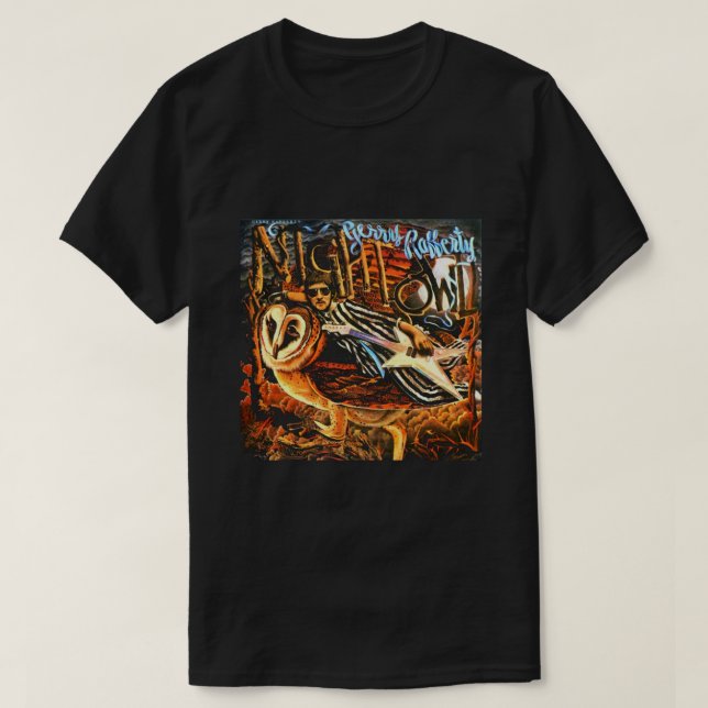 Camiseta clásica de búho nocturno Gerry Rafferty (Diseño del anverso)