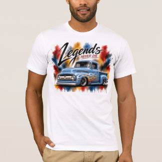 Camiseta Clásica de Camión al Acuarela