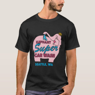 Camiseta clásica de camiseta para elefante rosa