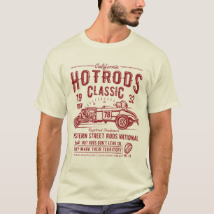 Camiseta clásica de carreras de barras calientes