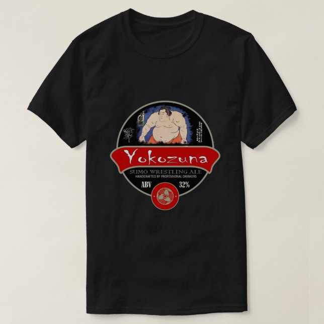 Camiseta clásica de cerveza de sumo de Yokozuna (Diseño del anverso)