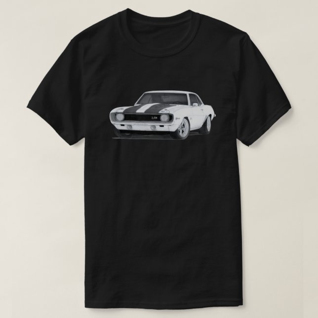 Camiseta Clásica de Chevrolet Camaro Z28 de 1969 (Diseño del anverso)