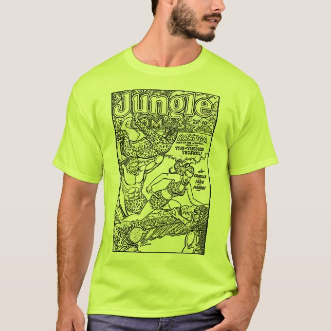 Camiseta clásica de cómics de la jungla (Anverso)
