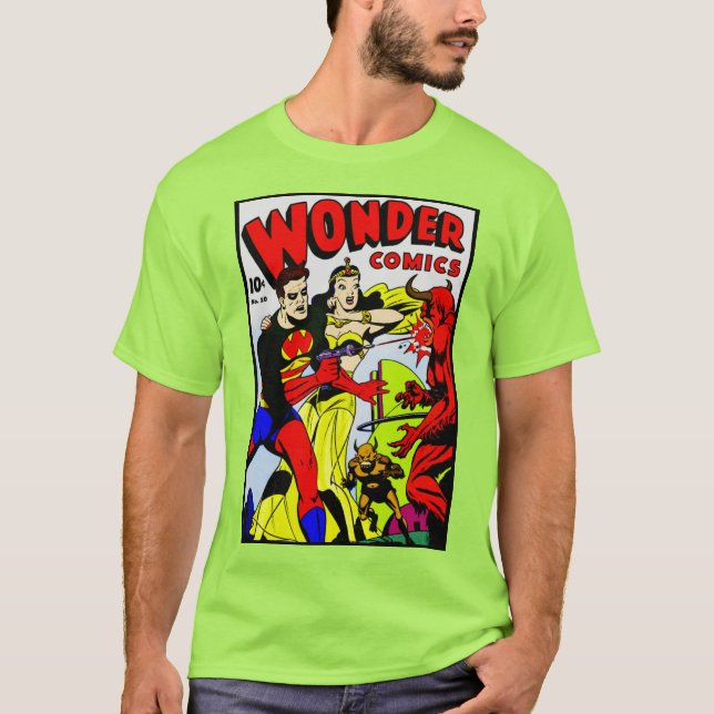 Camiseta clásica de cómics Wonder (Anverso)