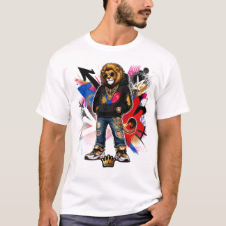 Camiseta clásica de cuello redondo para hombre - G