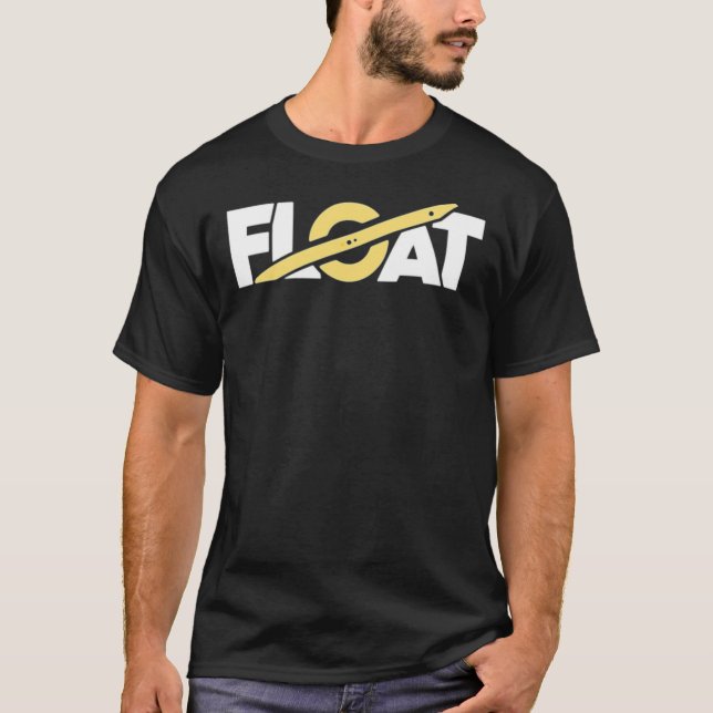 Camiseta clásica de diseño de flotación de una rue (Anverso)