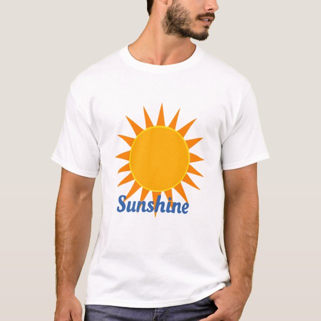 Camiseta clásica de diseño solar (Anverso)