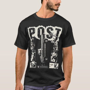 Camiseta clásica de diseño vintage Post M-a-l-o-n-
