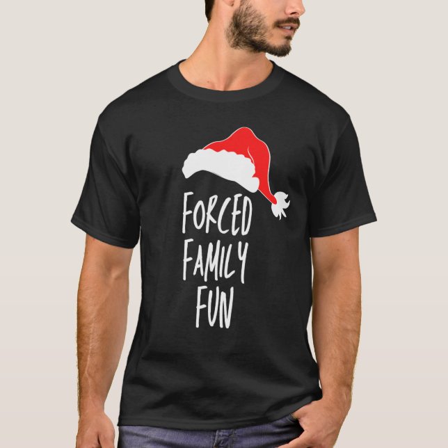 Camiseta clásica de diversión de familia forzada (Anverso)