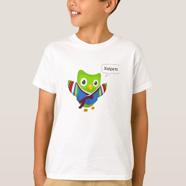 camiseta clásica de duolingo (Anverso)