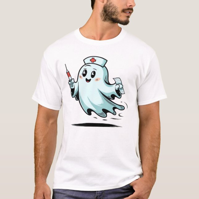 Camiseta clásica de enfermera fantasma_2 (Anverso)