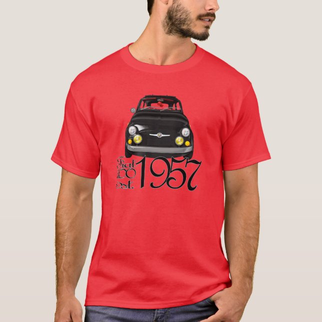 Camiseta clásica de Fiat 500 (Anverso)