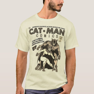 Camiseta clásica de gato-hombre