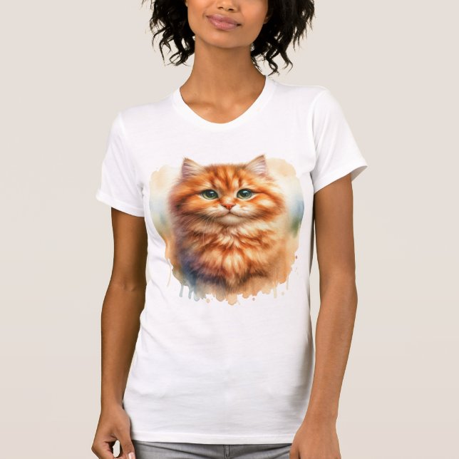 Camiseta Clásica De Ginger Tabby Cat (Anverso)