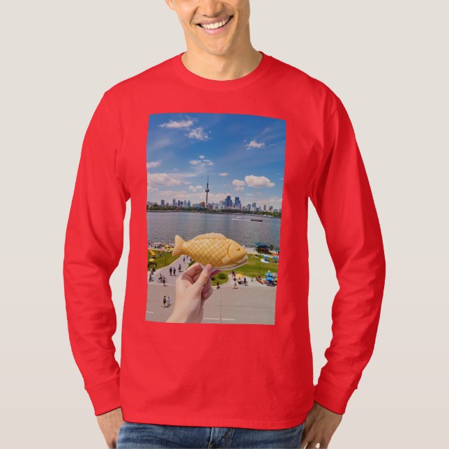 Camiseta clásica de gráfico de pez (Anverso)