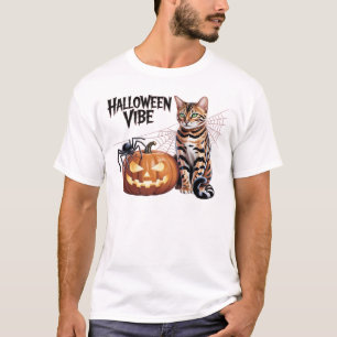 Camiseta clásica de Halloween de gato bengalí espe