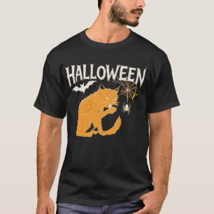 Camiseta clásica de Halloween de gato vampiro