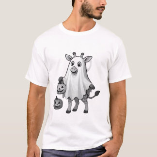 Camiseta clásica de Halloween de jirafa Boo_3