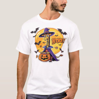 Camiseta clásica de Halloween de jirafa Boo_7