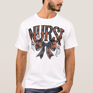 Camiseta clásica de Halloween Enfermera Espantosa 