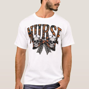Camiseta clásica de Halloween Enfermera Espeluznan