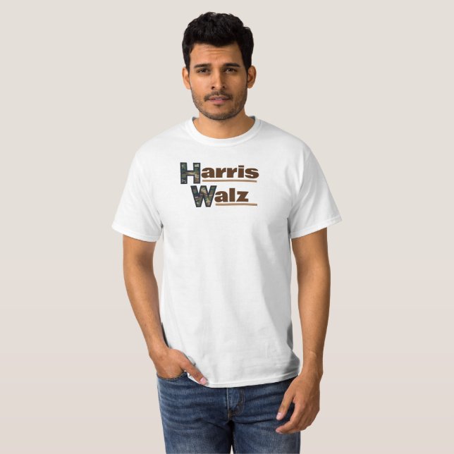 Camiseta clásica de Harris Walz (Anverso completo)