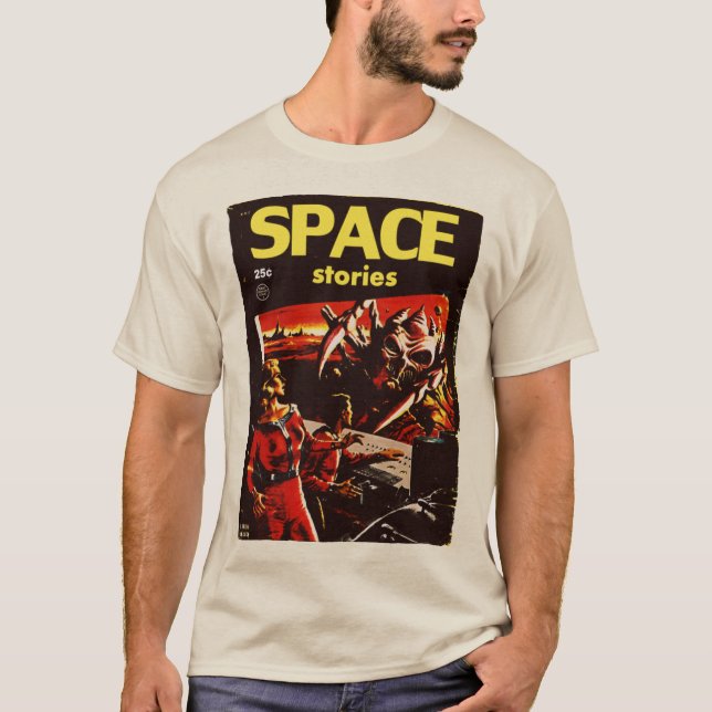 Camiseta clásica de historias espaciales de los añ (Anverso)