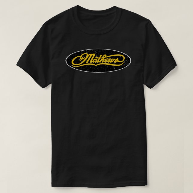 Camiseta Clásica de la Camisa de Arco de Mathews. (Diseño del anverso)