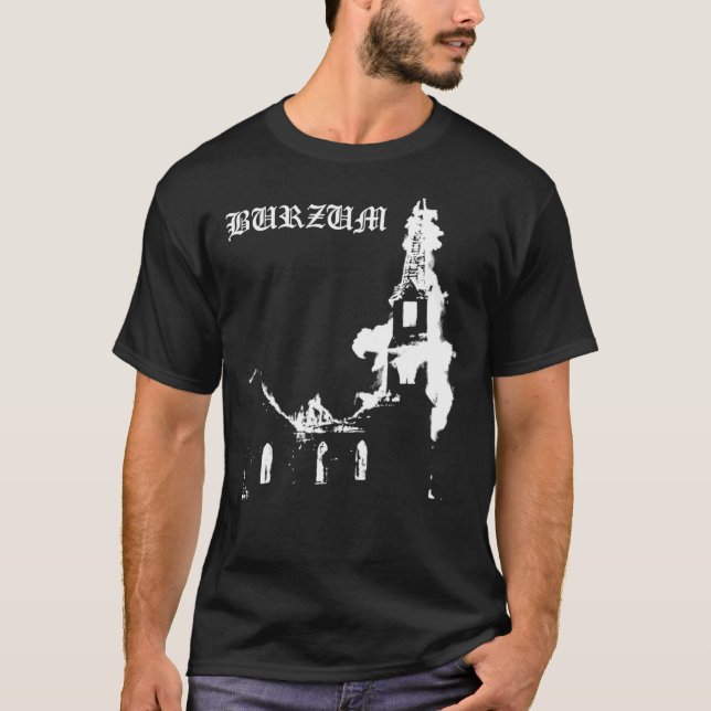 Camiseta clásica de la iglesia en llamas (Anverso)
