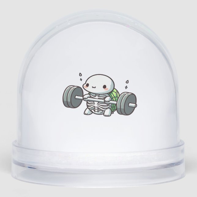 Camiseta Clásica de la Tortuga Cute Deadlift (Anverso)