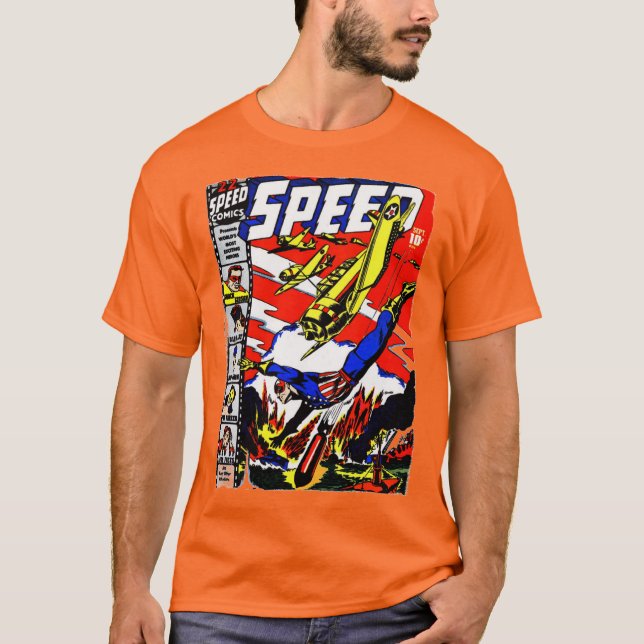 Camiseta clásica de los cómics de la VELOCIDAD de  (Anverso)