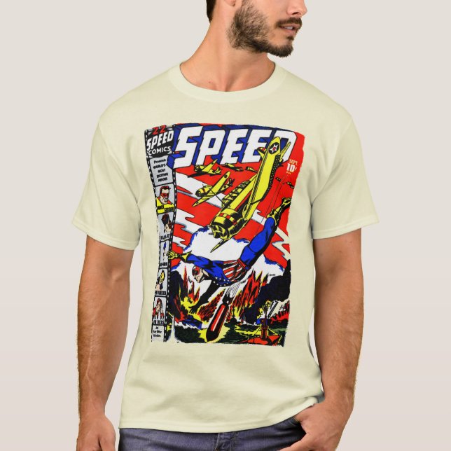 Camiseta clásica de los cómics de la VELOCIDAD de  (Anverso)