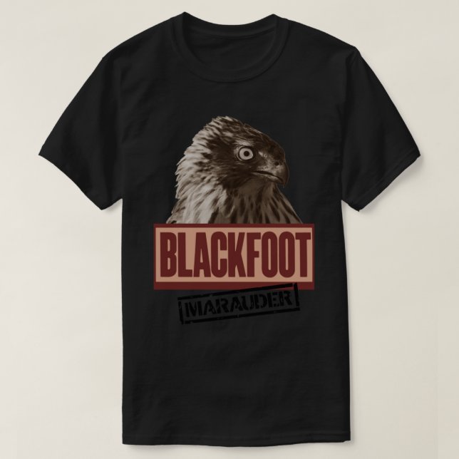 Camiseta clásica de Marauder de pie negro (Diseño del anverso)