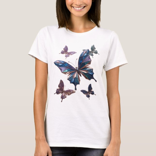Camiseta Clásica de Mariposas de Plata (Anverso)