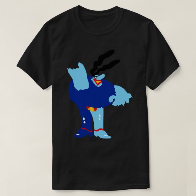 Camiseta Clásica De Meanie Azul Mínimo (Diseño del anverso)