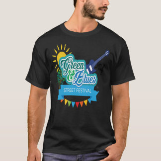 Camiseta clásica de MÚSICA VERDE Y AZUL