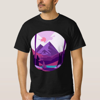 Camiseta Clásica De Paisaje.